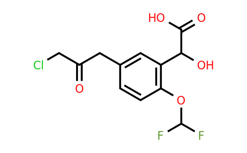 1804170-88-4 | 5-(3-Chloro-2-oxopropyl)-2-(difluoromethoxy)mandelic acid