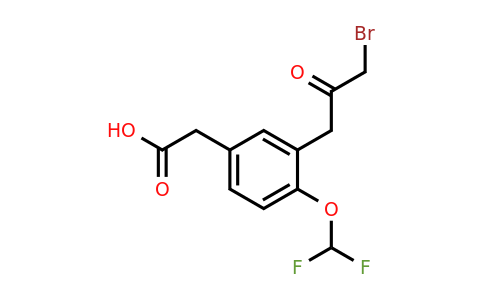 3-(3-Bromo-2-oxopropyl)-4-(difluoromethoxy)phenylacetic acid