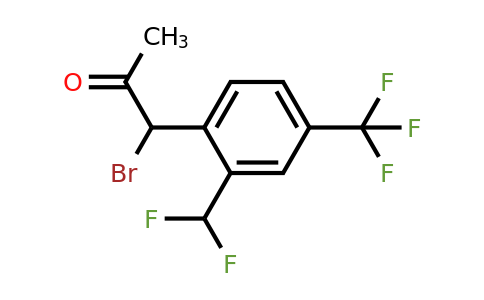 1804170-92-0 | 1-Bromo-1-(2-(difluoromethyl)-4-(trifluoromethyl)phenyl)propan-2-one