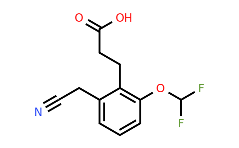 1804170-94-2 | 2-(2-Carboxyethyl)-3-(difluoromethoxy)phenylacetonitrile