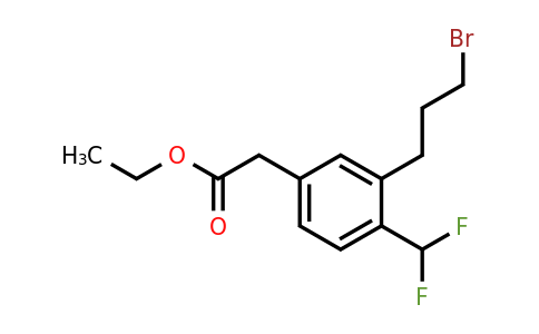 1804171-27-4 | Ethyl 3-(3-bromopropyl)-4-(difluoromethyl)phenylacetate
