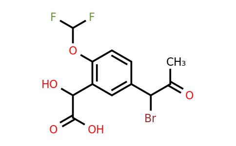 1804171-68-3 | 5-(1-Bromo-2-oxopropyl)-2-(difluoromethoxy)mandelic acid