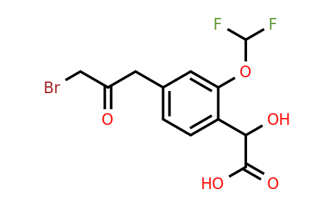 1804171-72-9 | 4-(3-Bromo-2-oxopropyl)-2-(difluoromethoxy)mandelic acid