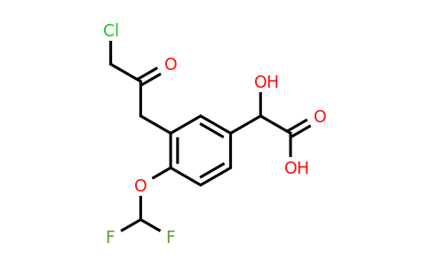 1804171-81-0 | 3-(3-Chloro-2-oxopropyl)-4-(difluoromethoxy)mandelic acid
