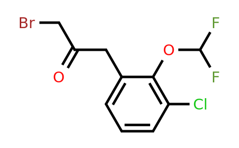 1804173-15-6 | 1-Bromo-3-(3-chloro-2-(difluoromethoxy)phenyl)propan-2-one