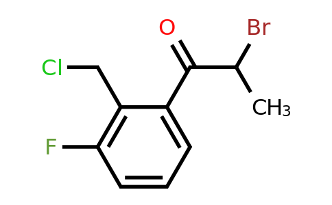 1804173-83-8 | 2-Bromo-1-(2-(chloromethyl)-3-fluorophenyl)propan-1-one