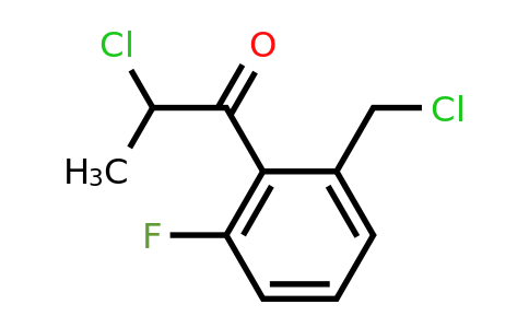 1804173-97-4 | 2-Chloro-1-(2-(chloromethyl)-6-fluorophenyl)propan-1-one