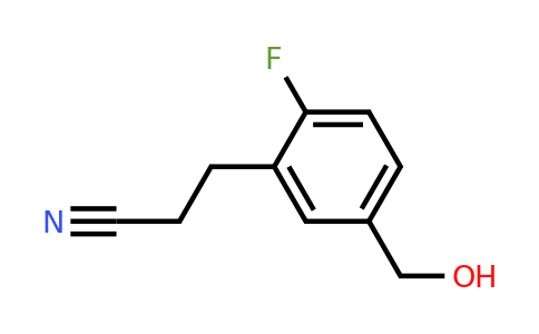1804174-01-3 | 3-(2-Fluoro-5-(hydroxymethyl)phenyl)propanenitrile