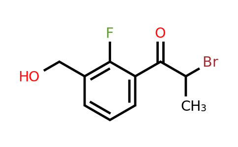 1804174-35-3 | 2-Bromo-1-(2-fluoro-3-(hydroxymethyl)phenyl)propan-1-one