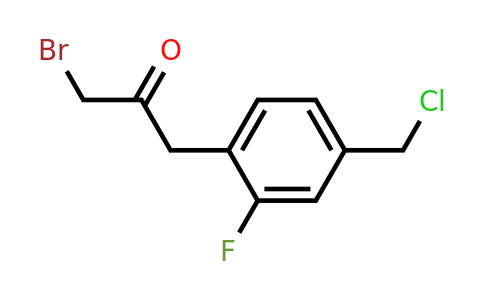 1804174-40-0 | 1-Bromo-3-(4-(chloromethyl)-2-fluorophenyl)propan-2-one