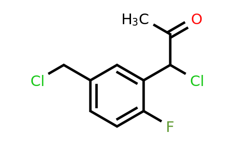 1804174-51-3 | 1-Chloro-1-(5-(chloromethyl)-2-fluorophenyl)propan-2-one