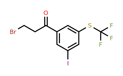 1804174-75-1 | 3-Bromo-1-(3-iodo-5-(trifluoromethylthio)phenyl)propan-1-one