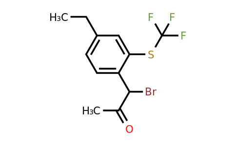 1804175-66-3 | 1-Bromo-1-(4-ethyl-2-(trifluoromethylthio)phenyl)propan-2-one