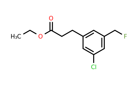 1804175-77-6 | Ethyl 3-(3-chloro-5-(fluoromethyl)phenyl)propanoate