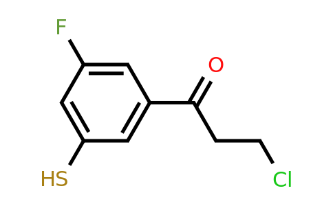 1804176-01-9 | 3-Chloro-1-(3-fluoro-5-mercaptophenyl)propan-1-one