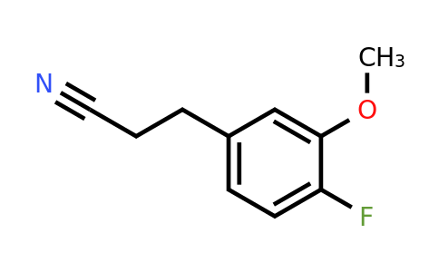 1804176-32-6 | 4-Fluoro-3-methoxyphenylpropanenitrile