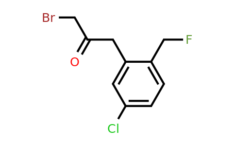 1804176-50-8 | 1-Bromo-3-(5-chloro-2-(fluoromethyl)phenyl)propan-2-one