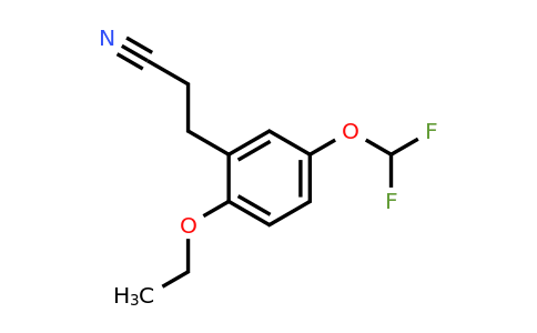 1804177-98-7 | 5-(Difluoromethoxy)-2-ethoxyphenylpropanenitrile