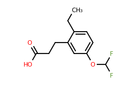 1804178-58-2 | 5-(Difluoromethoxy)-2-ethylphenylpropanoic acid