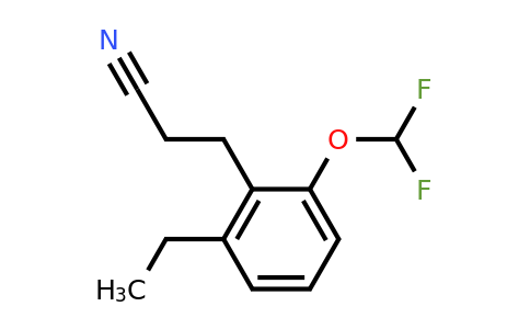 1804178-75-3 | 2-(Difluoromethoxy)-6-ethylphenylpropanenitrile