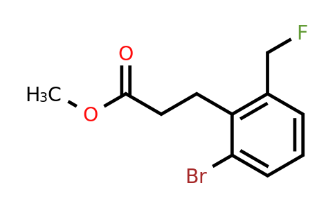 1804178-85-5 | Methyl 3-(2-bromo-6-(fluoromethyl)phenyl)propanoate