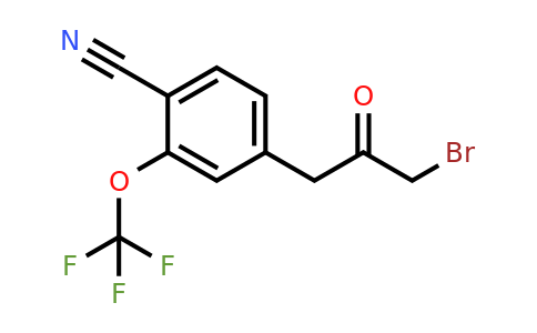 1804178-97-9 | 4-(3-Bromo-2-oxopropyl)-2-(trifluoromethoxy)benzonitrile