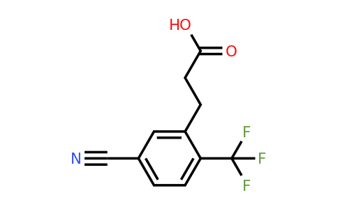 1804179-28-9 | 3-(5-Cyano-2-(trifluoromethyl)phenyl)propanoic acid