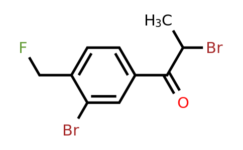 1804179-39-2 | 2-Bromo-1-(3-bromo-4-(fluoromethyl)phenyl)propan-1-one