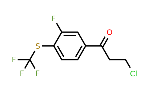 1804179-94-9 | 3-Chloro-1-(3-fluoro-4-(trifluoromethylthio)phenyl)propan-1-one