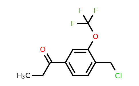 1804180-26-4 | 1-(4-(Chloromethyl)-3-(trifluoromethoxy)phenyl)propan-1-one