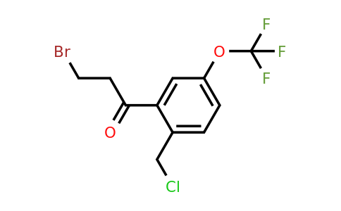 1804180-32-2 | 3-Bromo-1-(2-(chloromethyl)-5-(trifluoromethoxy)phenyl)propan-1-one