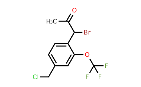 1804180-74-2 | 1-Bromo-1-(4-(chloromethyl)-2-(trifluoromethoxy)phenyl)propan-2-one