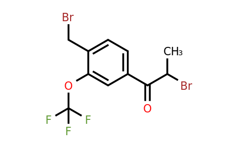 1804181-09-6 | 2-Bromo-1-(4-(bromomethyl)-3-(trifluoromethoxy)phenyl)propan-1-one