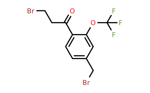 1804181-15-4 | 3-Bromo-1-(4-(bromomethyl)-2-(trifluoromethoxy)phenyl)propan-1-one