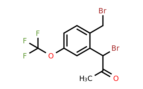 1804181-32-5 | 1-Bromo-1-(2-(bromomethyl)-5-(trifluoromethoxy)phenyl)propan-2-one