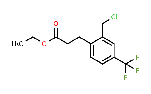 1804181-72-3 | Ethyl 3-(2-(chloromethyl)-4-(trifluoromethyl)phenyl)propanoate