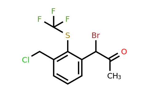 1804182-16-8 | 1-Bromo-1-(3-(chloromethyl)-2-(trifluoromethylthio)phenyl)propan-2-one