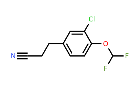 1804182-17-9 | 3-(3-Chloro-4-(difluoromethoxy)phenyl)propanenitrile