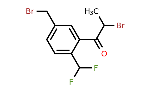 1804182-87-3 | 2-Bromo-1-(5-(bromomethyl)-2-(difluoromethyl)phenyl)propan-1-one