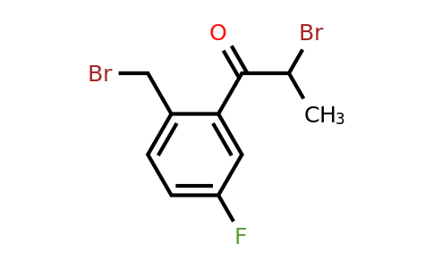 1804184-25-5 | 2-Bromo-1-(2-(bromomethyl)-5-fluorophenyl)propan-1-one