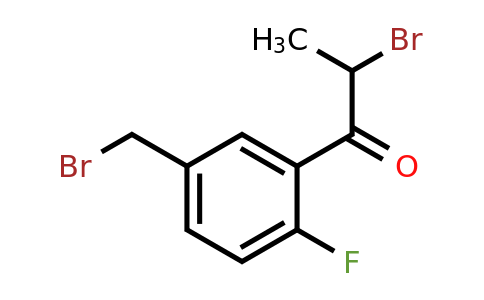 1804184-30-2 | 2-Bromo-1-(5-(bromomethyl)-2-fluorophenyl)propan-1-one