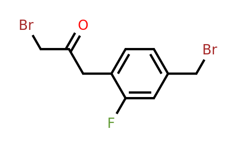1804184-43-7 | 1-Bromo-3-(4-(bromomethyl)-2-fluorophenyl)propan-2-one