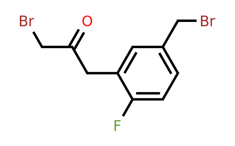 1804184-45-9 | 1-Bromo-3-(5-(bromomethyl)-2-fluorophenyl)propan-2-one
