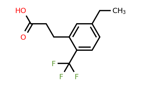 1804184-98-2 | 3-(5-Ethyl-2-(trifluoromethyl)phenyl)propanoic acid