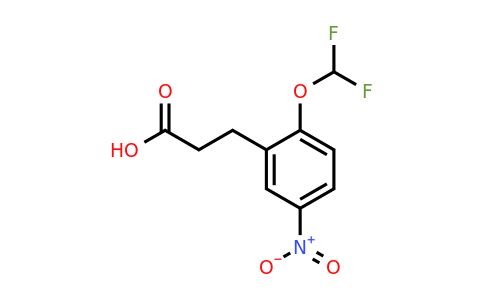 1804185-65-6 | 2-(Difluoromethoxy)-5-nitrophenylpropanoic acid