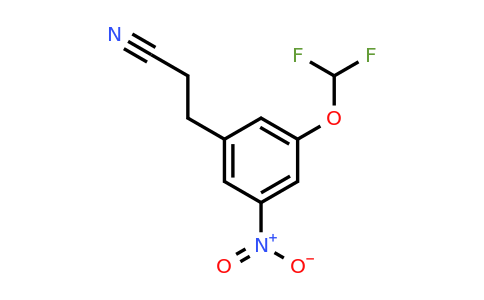 1804185-81-6 | 3-(Difluoromethoxy)-5-nitrophenylpropanenitrile
