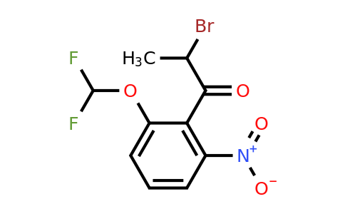 1804186-05-7 | 2-Bromo-1-(2-(difluoromethoxy)-6-nitrophenyl)propan-1-one