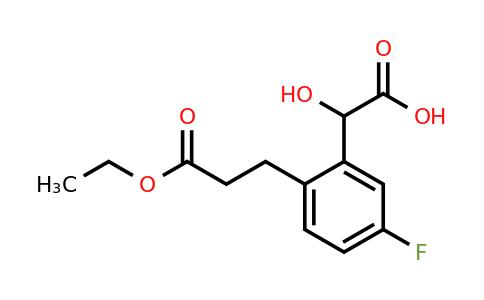 1804186-28-4 | 2-(3-Ethoxy-3-oxopropyl)-5-fluoromandelic acid