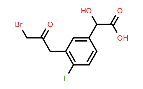 1804186-88-6 | 3-(3-Bromo-2-oxopropyl)-4-fluoromandelic acid