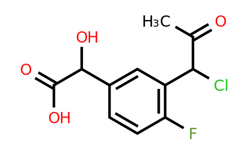 1804187-13-0 | 3-(1-Chloro-2-oxopropyl)-4-fluoromandelic acid